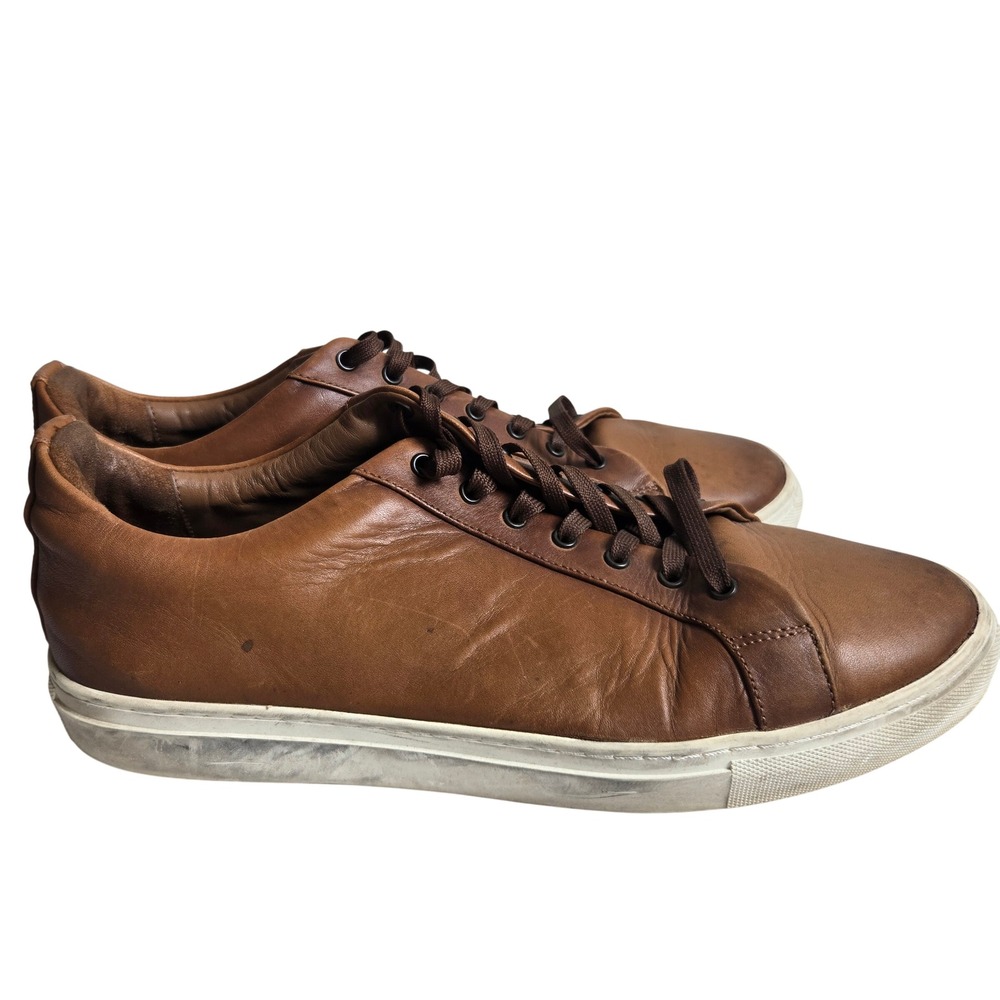 Thursday Boot Co Sz 14 Handcrafted Premier Low Top Mens Brown Leather Sneaker